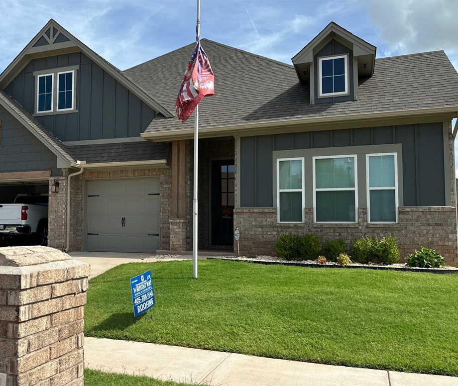 Home with an Asphalt Shingle Roof Showing Residential Roofing Options for Edmond and Yukon, OK